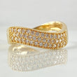Anillo Ola Doble 3.4gr / T6 / Oro Amarillo 18K