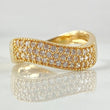 Double Wave Ring 3.4gr / Size 6 1/4 / 18K Gold