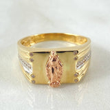 Virgin Milagrosa Ring 5.4gr / Size 10 / Two-tone Yellow and Rose Gold 18K ©