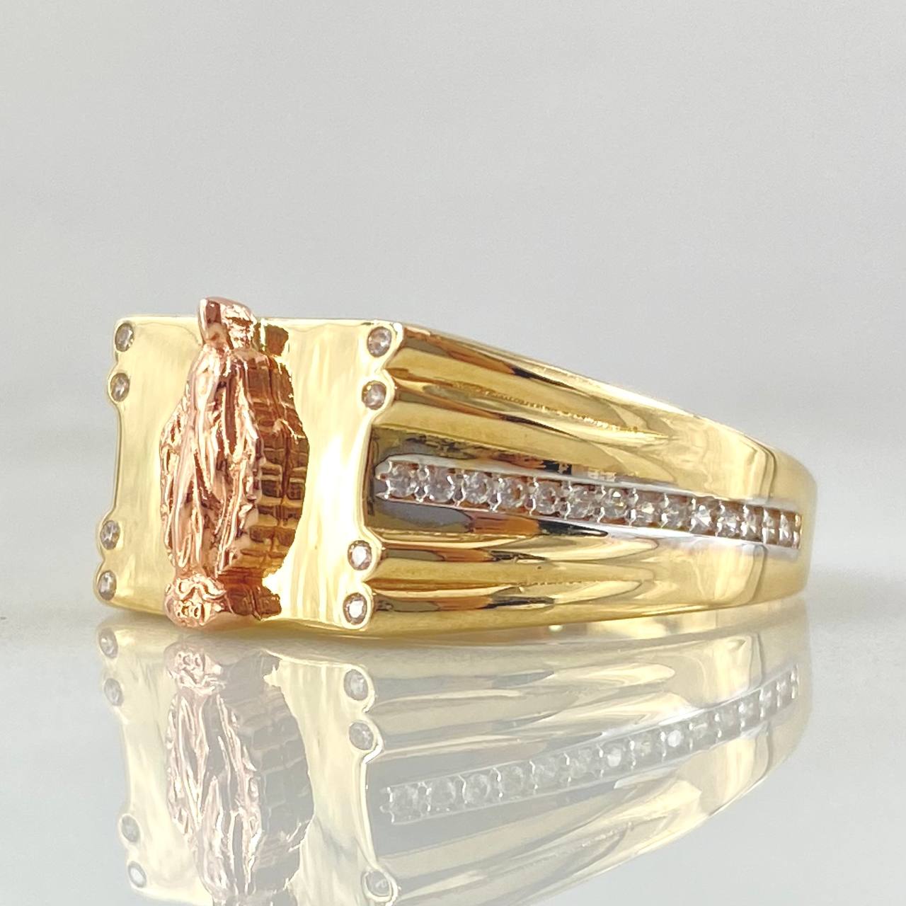 Virgin Milagrosa Ring 5.4gr / Size 10 / Two-tone Yellow and Rose Gold 18K ©
