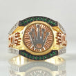 Crown Ring 7.15gr / Size 11 / Three 18K Golds