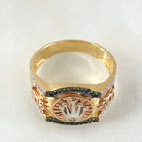 Crown Ring 7.15gr / Size 11 / Three 18K Golds