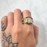 Crown Ring 7.15gr / Size 11 / Three 18K Golds