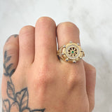 Anillo Timon Movil 9.45gr / T9 3/4 / Oro Amarillo 18K