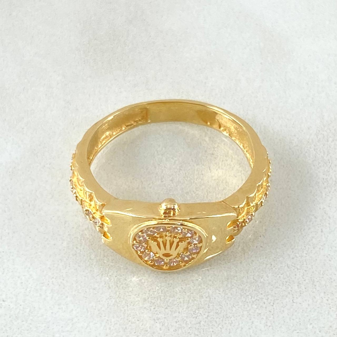 Crown Strap Ring 3.3gr / Size 7 / 18K Yellow Gold