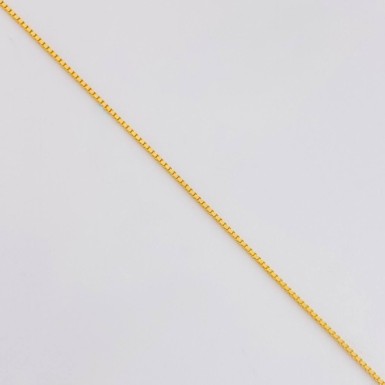Set Cadena Veneciana + Dije Cruz / 1.25g / 16 in Oro Amarillo 18K