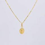 Set Cadena Veneciana + Dije Guadalupe / 1.6g / 20 in Oro Amarillo 18K