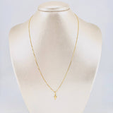 Set Cadena Veneciana + Dije Cruz / 1.4g / 18 in Oro Amarillo 18K