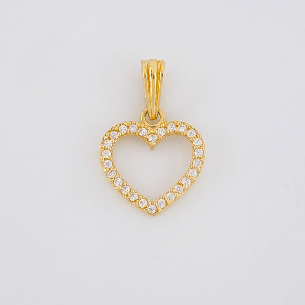 Pendant Heart Silhouette 0.9g / 3/4 in 18K Yellow Gold