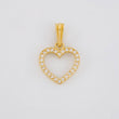 Pendant Heart Silhouette 0.9g / 3/4 in 18K Yellow Gold