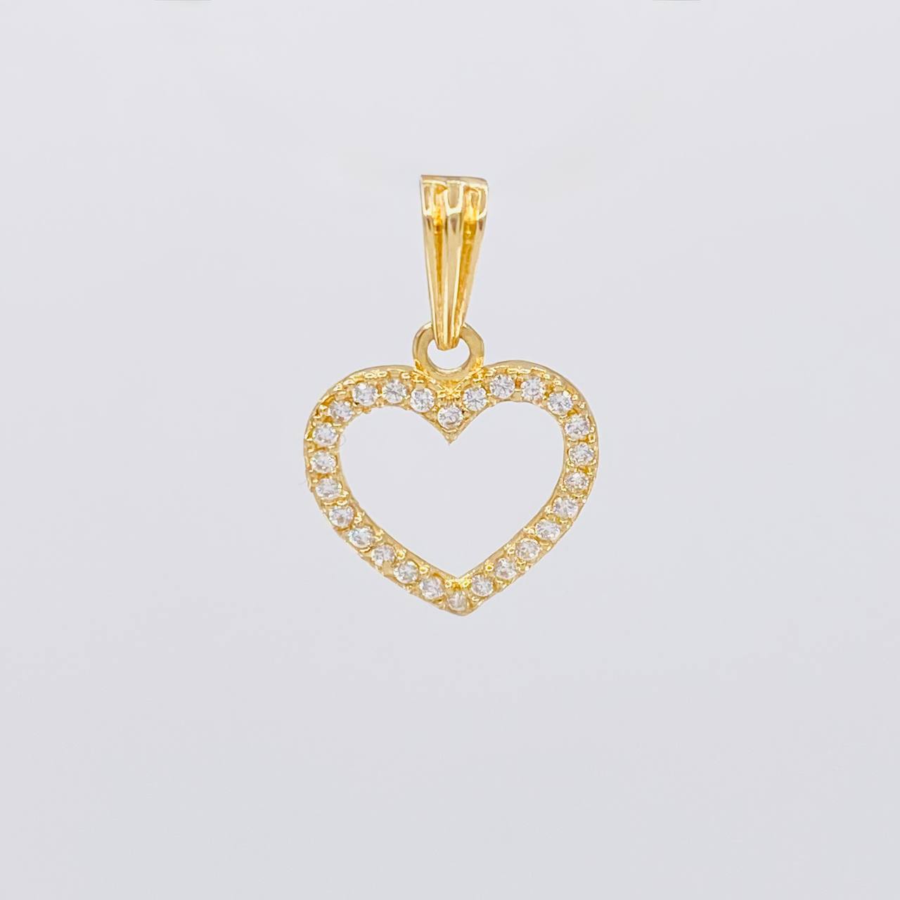 Pendant Heart Silhouette 0.9g / 3/4 in 18K Yellow Gold