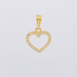 Pendant Heart Silhouette 0.9g / 3/4 in 18K Yellow Gold