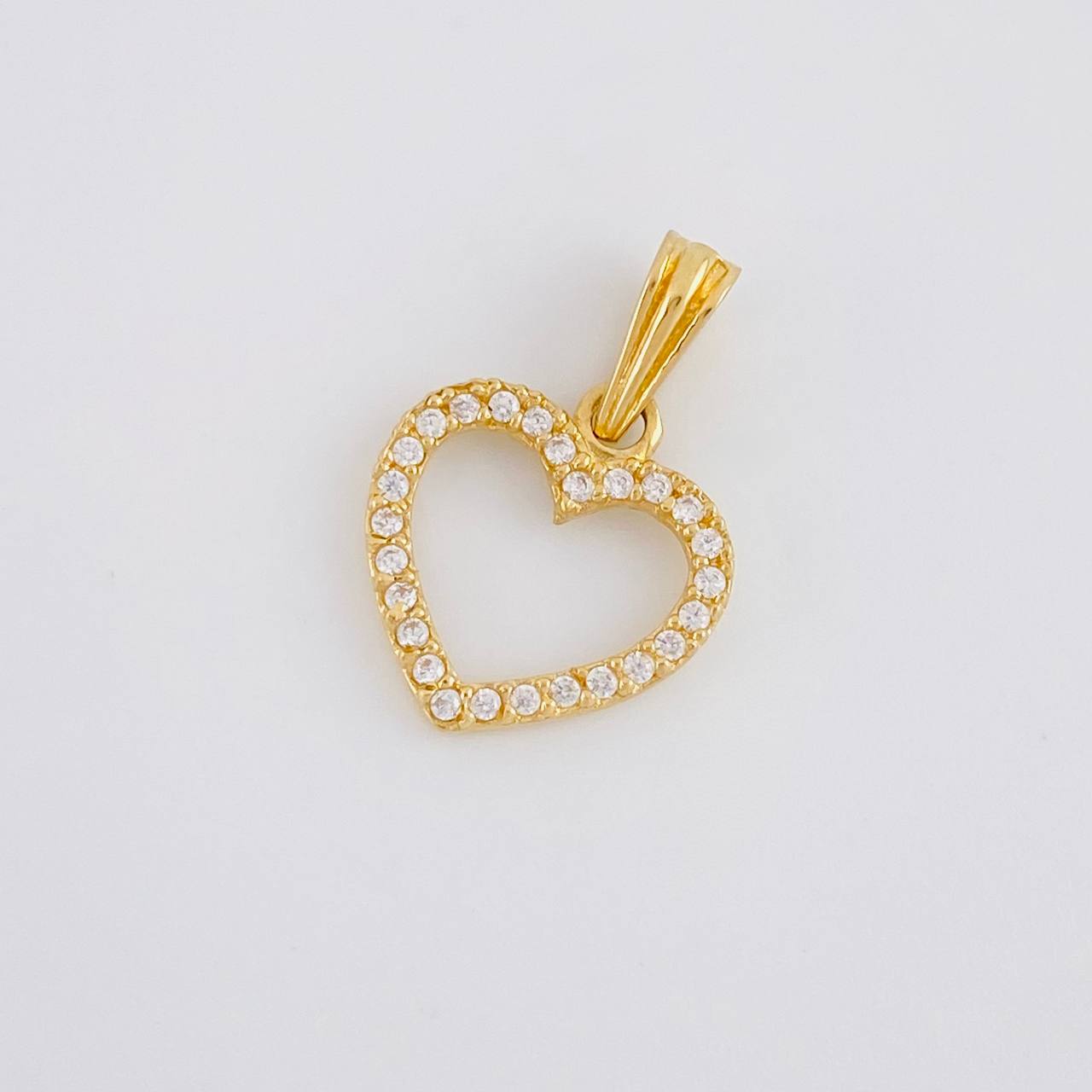 Pendant Heart Silhouette 0.9g / 3/4 in 18K Yellow Gold