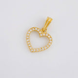 Pendant Heart Silhouette 0.9g / 3/4 in 18K Yellow Gold