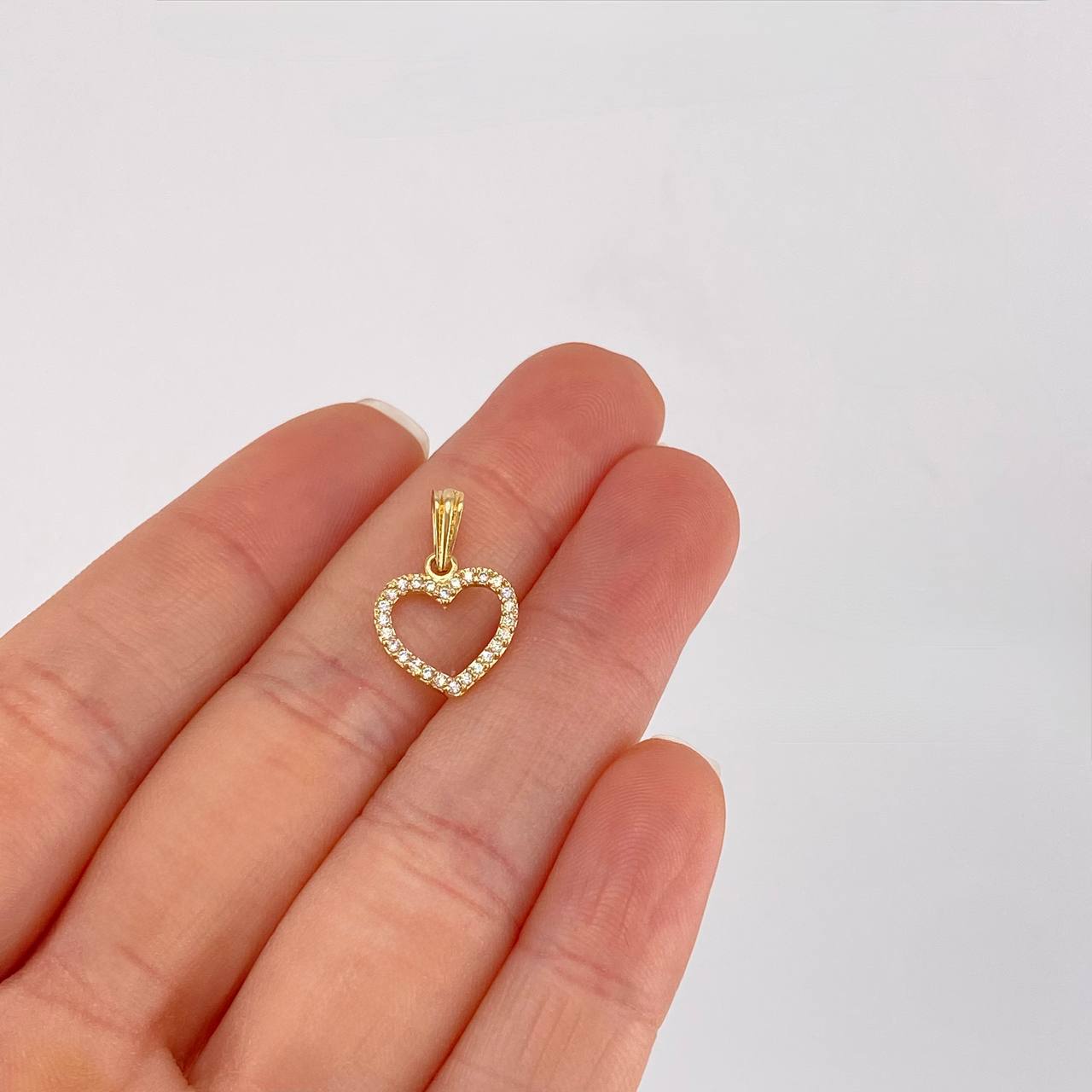 Pendant Heart Silhouette 0.9g / 3/4 in 18K Yellow Gold