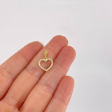 Pendant Heart Silhouette 0.9g / 3/4 in 18K Yellow Gold