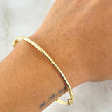 Bracelet Smooth Hoop 5.05gr / 7.5in / 3mm 18K Gold +4*