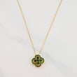 Set Cadena Veneciana + Dije Trebol / 2.4 g / 17 3/4 in Oro Amarillo 18K