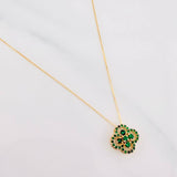 Set Cadena Veneciana + Dije Trebol / 2.4 g / 17 3/4 in Oro Amarillo 18K