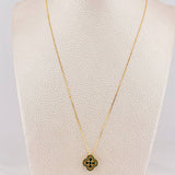 Set Cadena Veneciana + Dije Trebol / 2.4 g / 17 3/4 in Oro Amarillo 18K