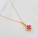 Set Cadena Veneciana + Dije Trebol / 2.1 g / 17 3/4 in Oro Amarillo 18K