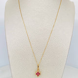 Set Cadena Veneciana + Dije Trebol / 2.15 g / 17 3/4 in Oro Amarillo 18K