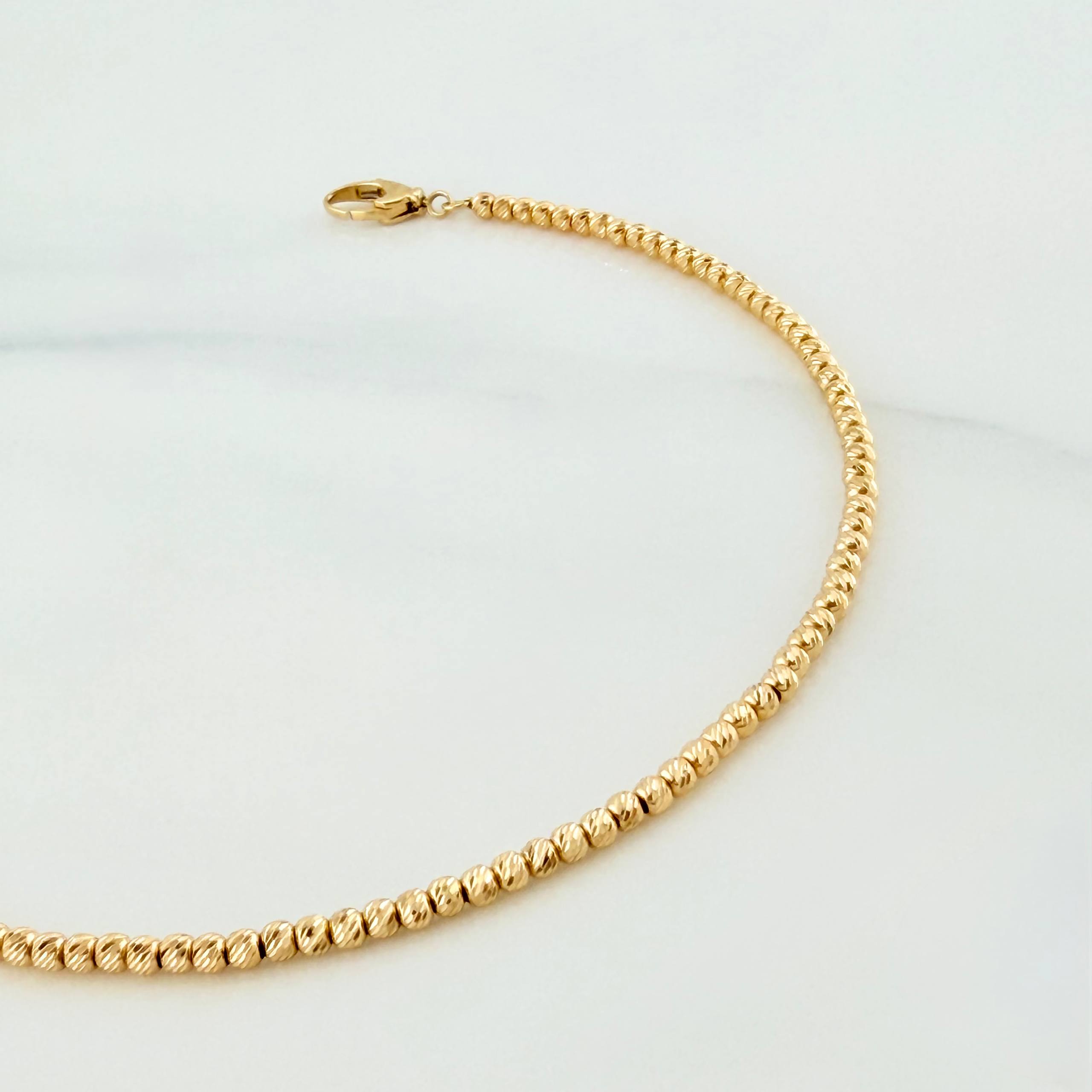 Pulso Modulable Militar 3.8 g / 7 in - 7 3/4 in / 3 mm Oro Amarillo 18K