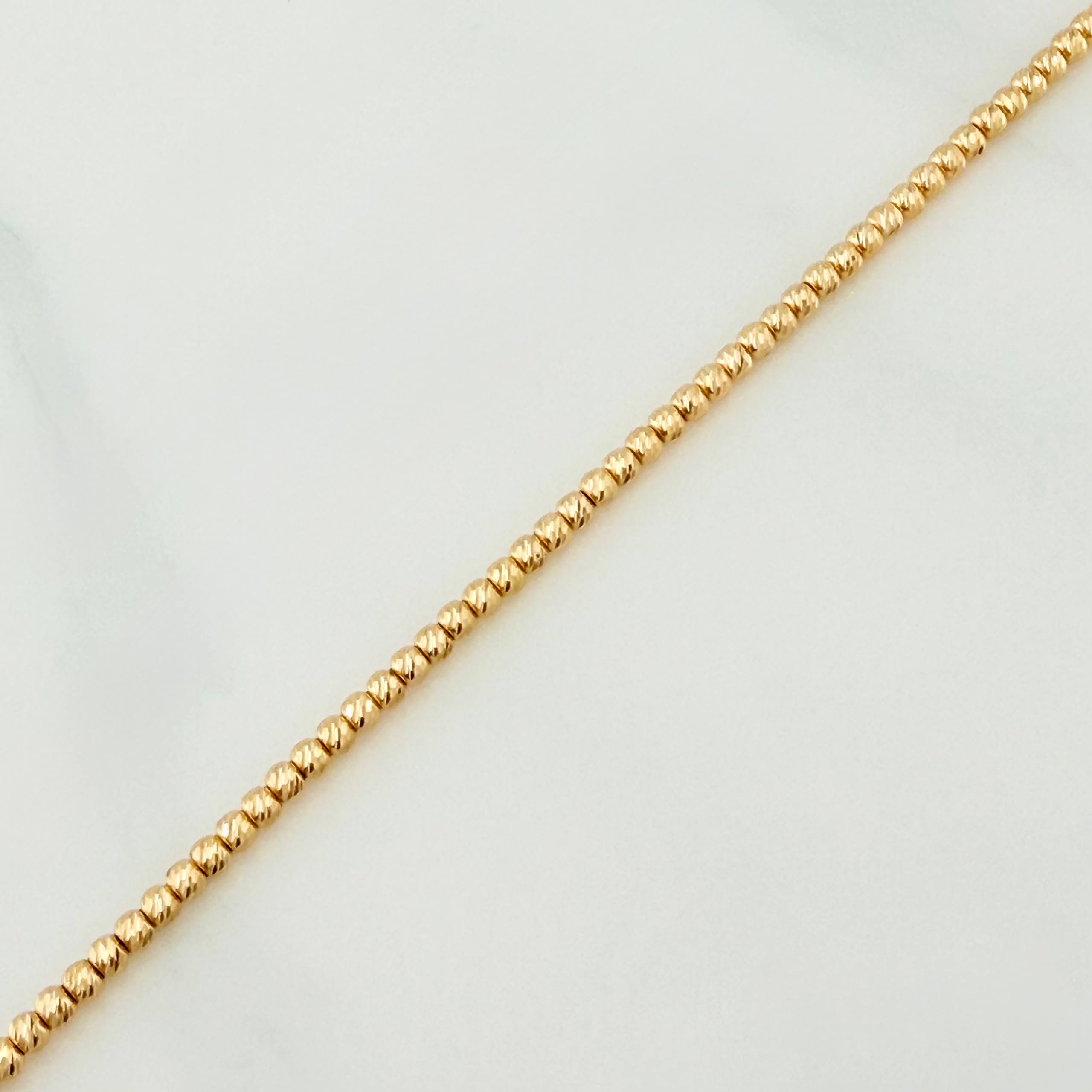 Pulso Modulable Militar 3.8 g / 7 in - 7 3/4 in / 3 mm Oro Amarillo 18K