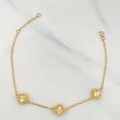 Modular Bracelet Classic Link Clover 3.55 g / 6 3/4 in - 7 1/2 in / 1.2 mm 18K Yellow Gold