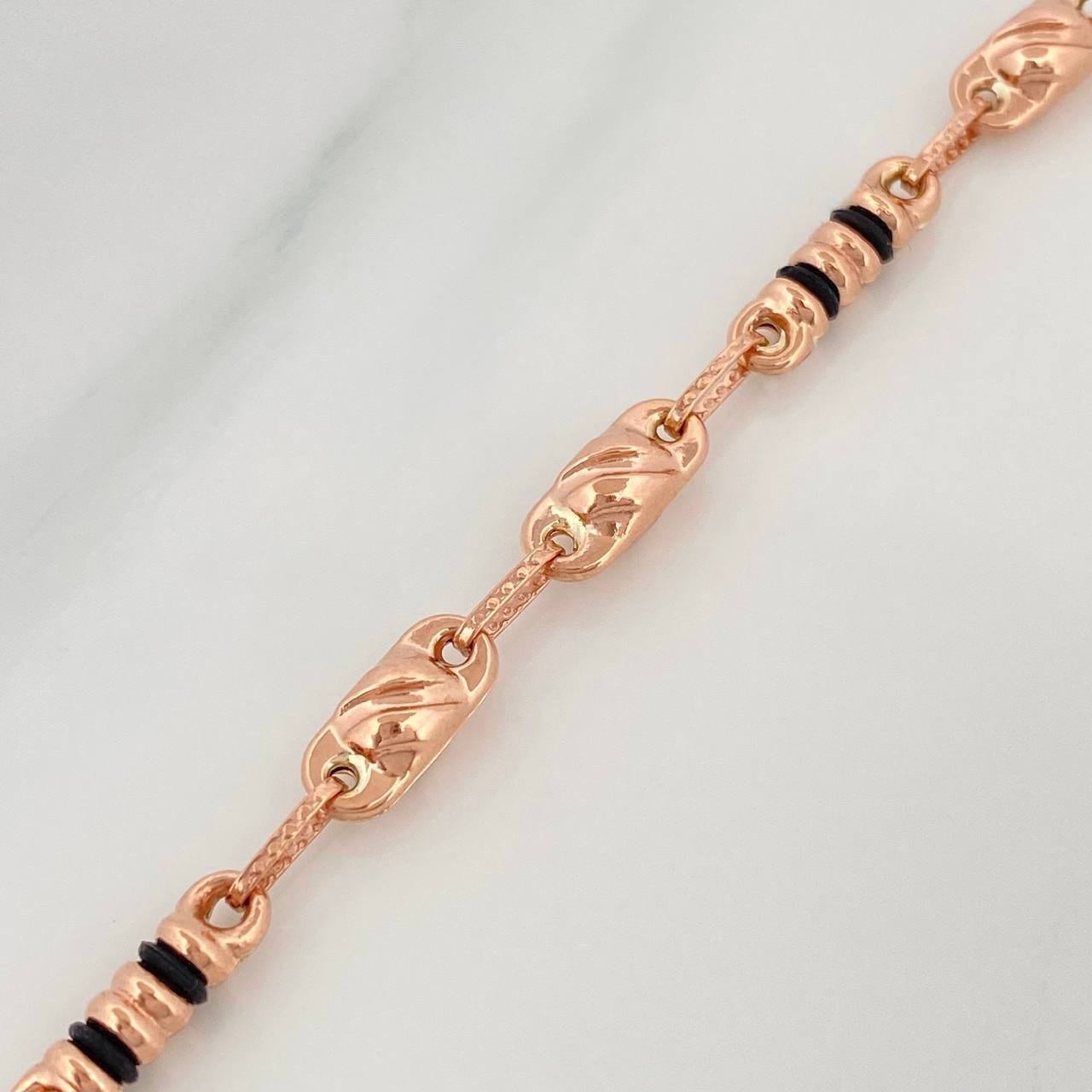 Rustic Bracelet Grain 5.1 g / 8 1/2 in / 4.7 mm 18K Rose Gold