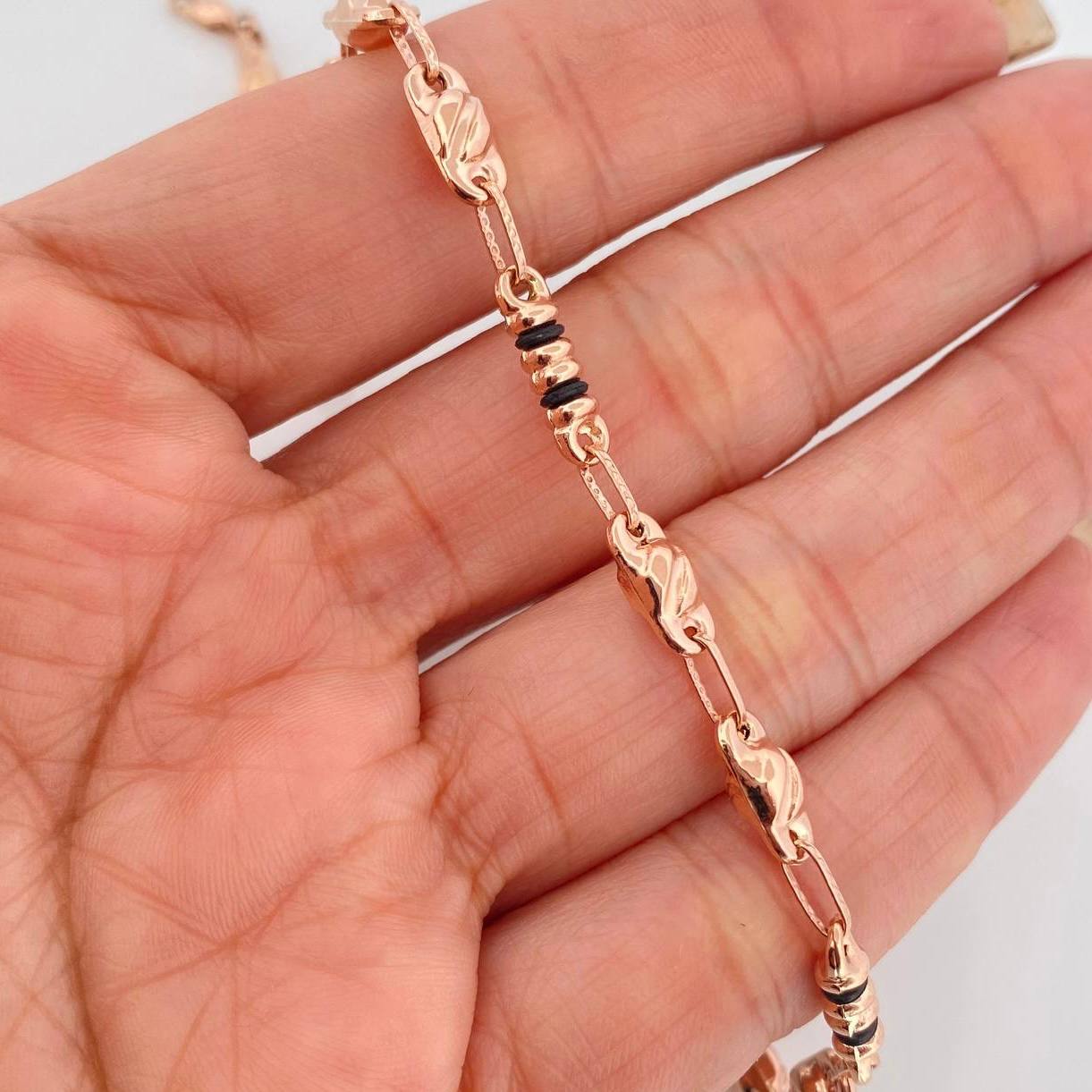 Rustic Bracelet Grain 5.1 g / 8 1/2 in / 4.7 mm 18K Rose Gold
