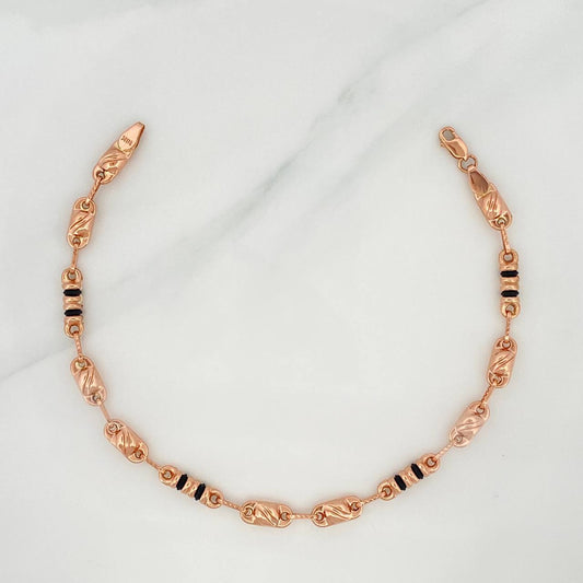 Pulso Rustico Grano 5.1 g / 8 1/2 in / 4.7 mm Oro Rosa 18K