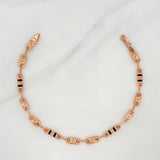 Rustic Bracelet Grain 5.1 g / 8 1/2 in / 4.7 mm 18K Rose Gold