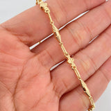 Bracelet Rustic Dubai 4 g / 8 3/4 in / 4 mm Yellow Gold 18K