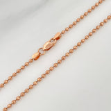 Cadena Militar 6.45 g / 20 1/2 in / 1.7 mm Oro Rosa 18K