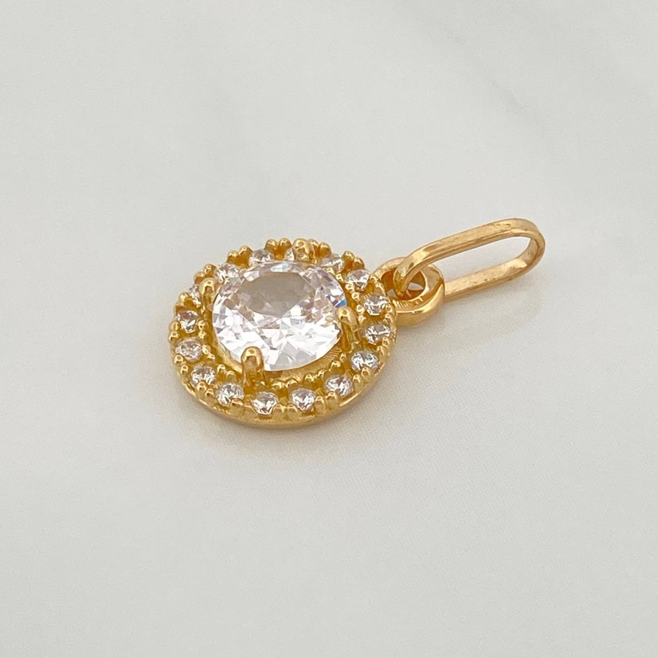 Dije Halo 1.8 g / 3/4 in Oro Amarillo 18K
