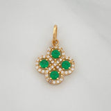 Clover Pendant 1.6 g / 3/4 in 18K Yellow Gold