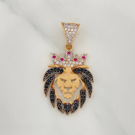 Dije León 3.25 g / 1 1/2 in Tres Oros 18K