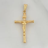 Pendant Cross Christ 1.4 g / 1 3/4 in Yellow Gold 18K