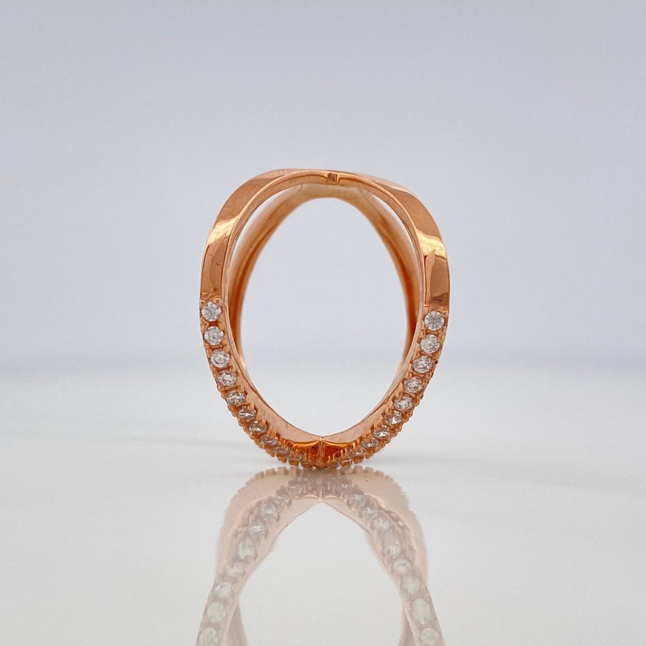 Double Spiral Ring 3.7 g / T10 1/2 18K Rose Gold