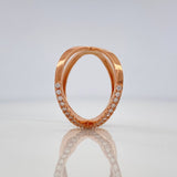 Double Spiral Ring 3.7 g / T10 1/2 18K Rose Gold