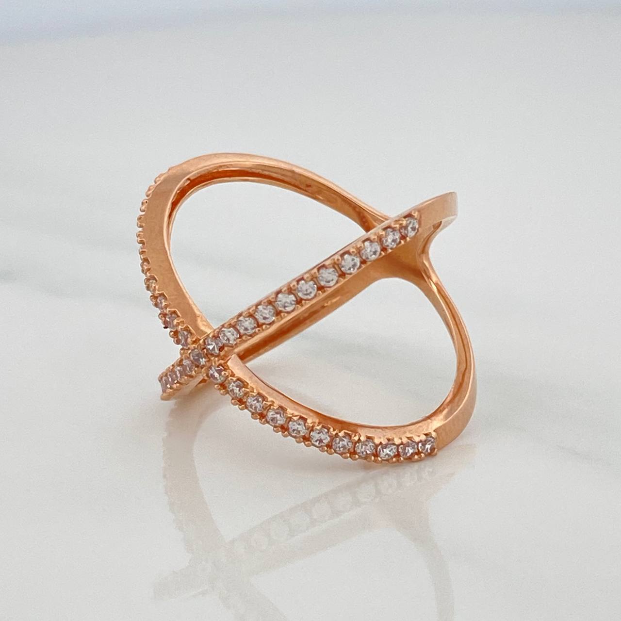Double Spiral Ring 3.7 g / T10 1/2 18K Rose Gold