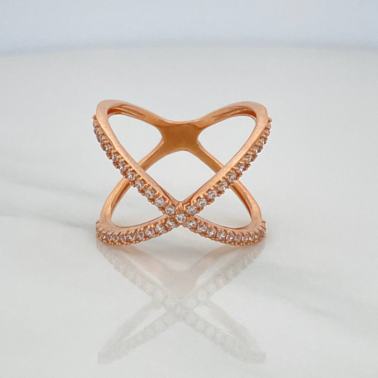 Double Spiral Ring 3.7 g / T10 1/2 18K Rose Gold