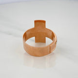 Christ Cross Ring 8 g / T10 1/2 Two-Tone White Rose Gold 18K