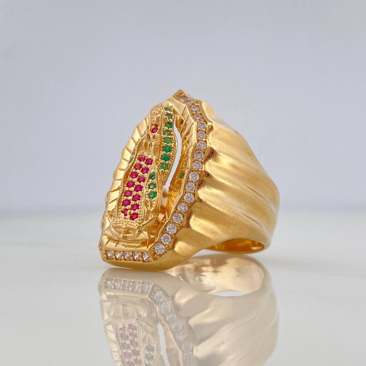 Anillo Virgen Guadalupe 10.75 g / T9 Oro Amarillo 18K