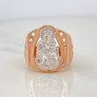 Anillo Virgen Del Carmen 7.75 g / T10 1/4 Tre Oros 18K