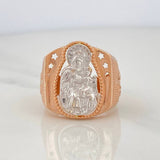 Anillo Virgen Del Carmen 7.75 g / T10 1/4 Tre Oros 18K