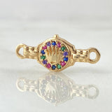 Herraje Correa Corona 1.15gr / 2.2cm / Oro Amarillo 18K *