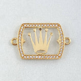 Rectangular Crown Charm 1.8gr / 2.5cm / 18K Yellow Gold ©