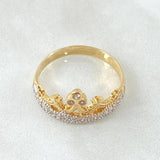Anillo Corona Estrellada 2.95gr / T7 / Oro Amarillo 18K*